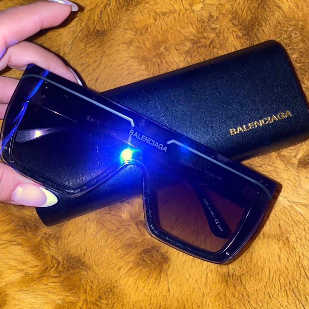 Balenciaga sunglasses.
